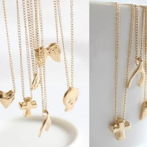 Cheapest Pendant Necklace Gold Color Chain